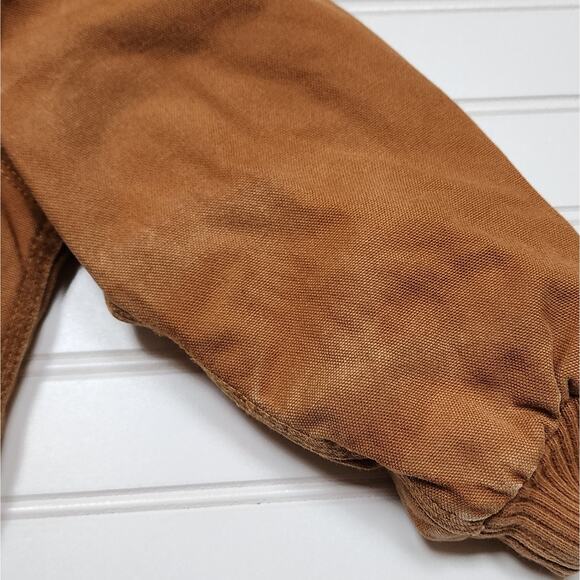 Carhartt Canvas Flannel Quilt Lined Insulated Jacket/Coat - Picture 7 of 8